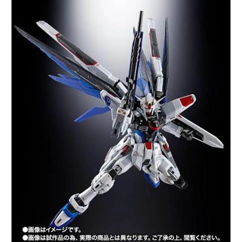 Bandai Originele Chogokin ZGMF-X10A Vrijheid Gundam GCP Versie 18 CM Anime Actiefiguren Speelgoed voor Jongens Kerstcadeau Collectible