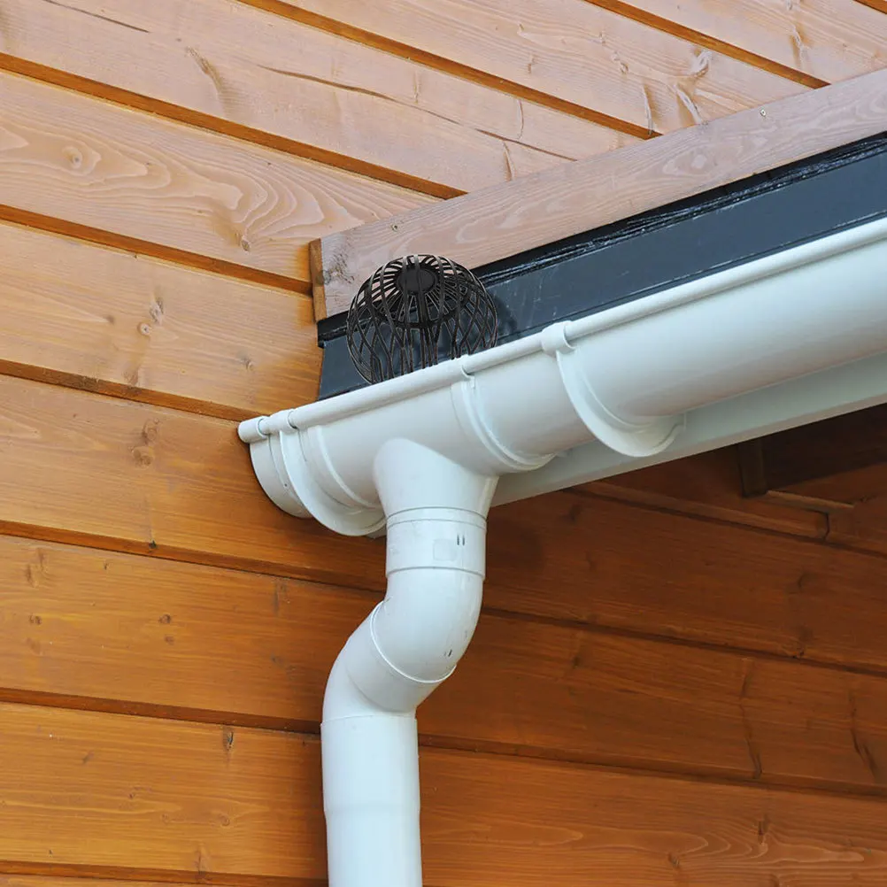 Malha protetora de calha de plástico, 6 peças, para sistemas de drenagem, telhado, varanda, banheiro, prevenção de colamentos, filtro de detritos de folhas, downspout