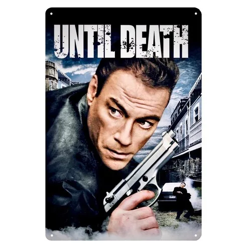 Until Death Jean Claude Van Damme Movie Metal Poster Tin Sign 20x30cm  -Aluminum