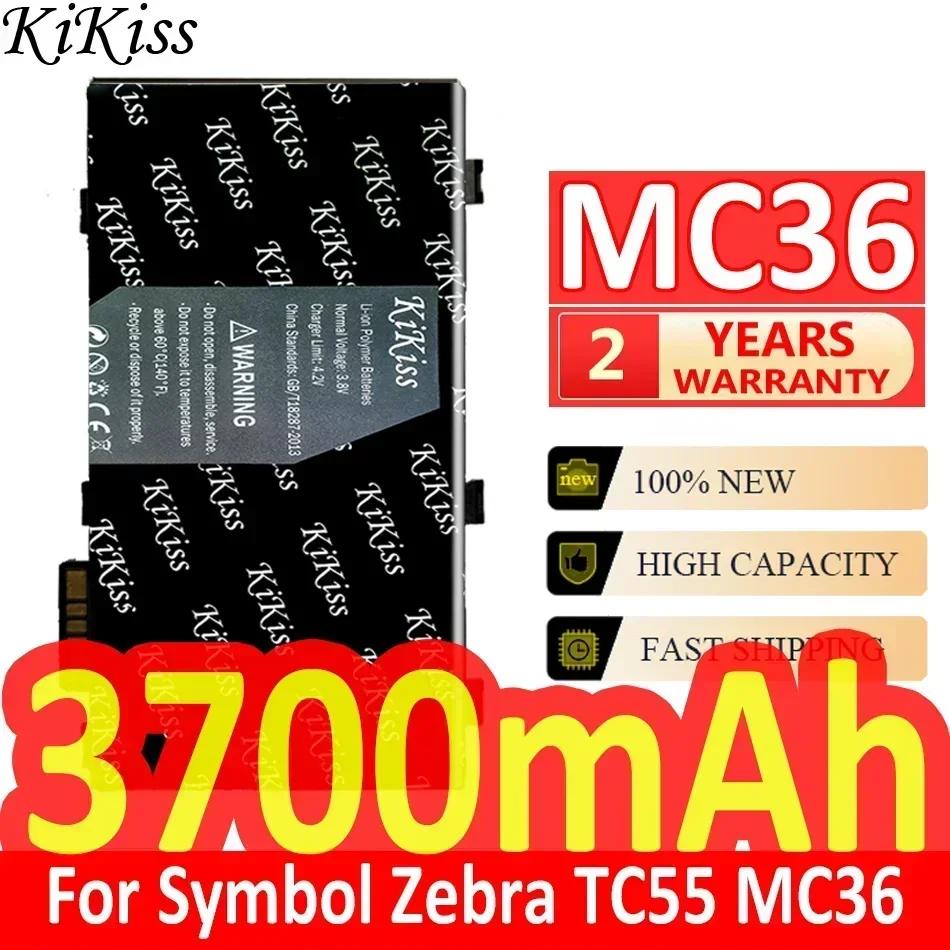 KiKiss Battery 3700mAh MC 36 (82-164807-0) For Motorola Moto Symbol Zebra TC55 MC36 821648070