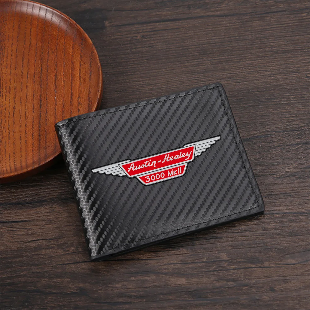 Wings design,classic car brand Austin Healey Men's Wallets Simple Business Modern Stylish Printing Design Gifts For Father Boyfr