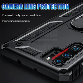 Lyxigt Armor Stötsäkert Skal Till Huawei P30 Pro P Smart 2019 Mjukt Bumperskal Till Huawei Honor 10 P30 Lite Ringskal 6 best sales Huawei p30 pro case - №3