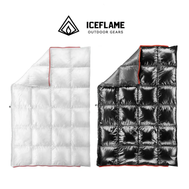 

Ice Flame UL Outdoor Multifunctional Down Blanket Ultralight Portable Travel Warm Goose Down Skirt Waterproof Spliceable Quilt