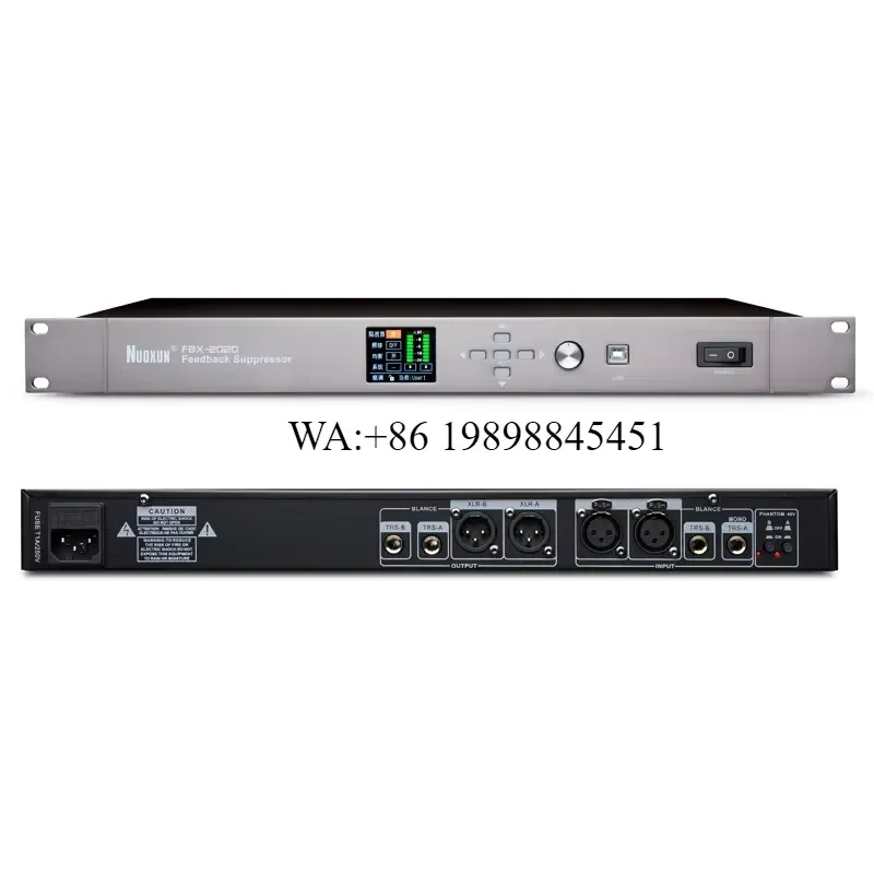 WMWMNU FBX-2020 Professional Audio Feedback Suppressor Professional Karaoke KTV Show Audio System Sound Suppress