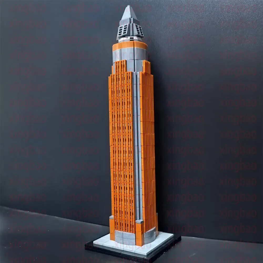 522PCS MOC TT007 Messeturm 1:800 Scale Model Building Blocks Bricks DIY Toys Birthday Christmas Gifts