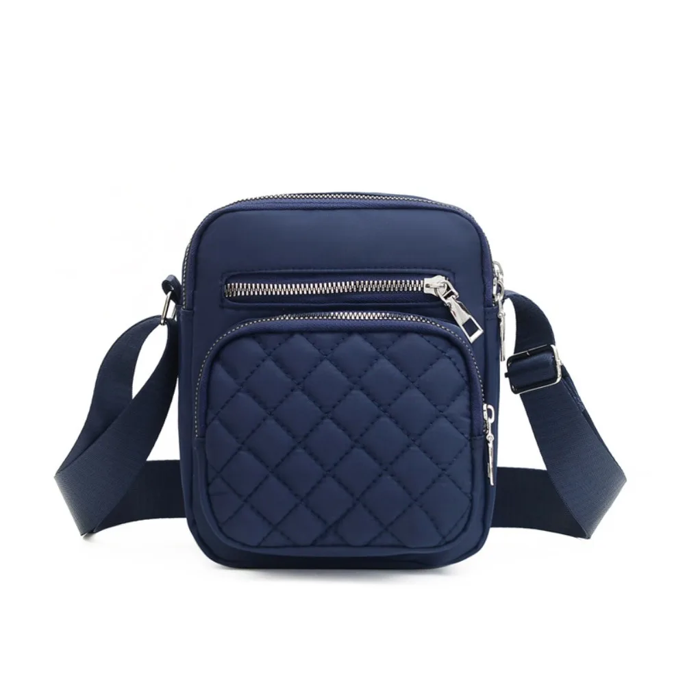 

Элегантная нейлоновая сумка через плечо, большая вместительная многослойная сумка через плечо среднего возраста, классическая повседневная женская сумка-мессенджер с сеткой, уличная сумка