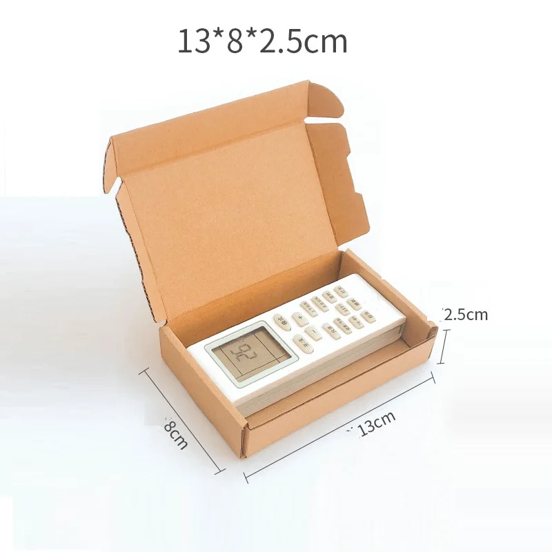 13x8x2.5cm Large Carton Cardboard Mailer Boxes Kraft Paper Box for Small Business Gift Mailing Packaging Airplane 10pcs/lot