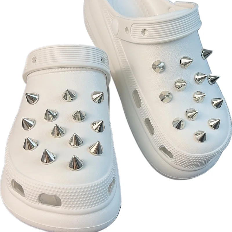 

22PCS Shoe Charms Set Accessories Hole Shoe Buckle Punk Style Retro Collection DIY Summer Shoes Decorations