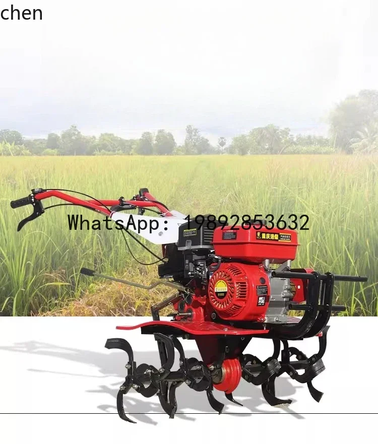 JX micro-tiller agricultural plowing soil trenching multi-functional rotary tiller
