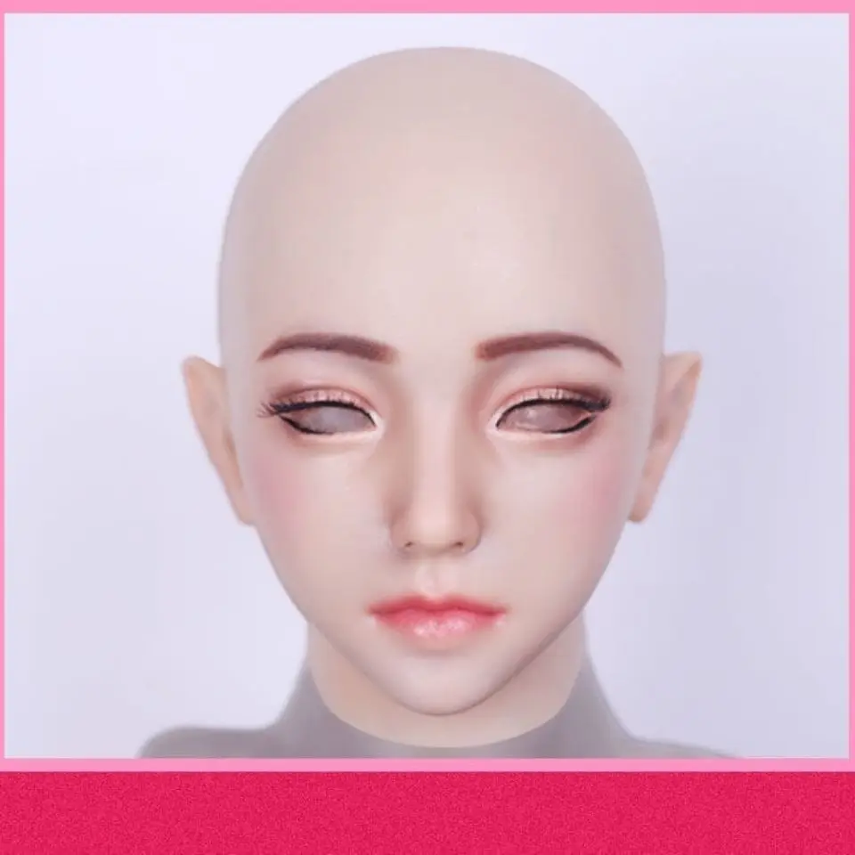 Masked Beauty Silicone Headgear COS Masquerade Costume Accessories Male to Female Cross-dressing Simulation Props