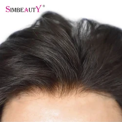 남성용 100% 인모, Toupee 내추럴 헤어라인, 풀 스킨 Pu 베이스, 내구성 얇은 0.1mm, 남성 가발 교체 유닛, 모세관 보형물