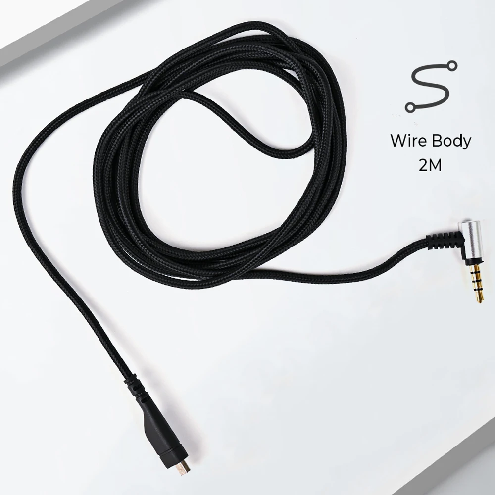 Works With Celery Ice Arctis 3 5 7 Gaming Headphone Cable Audio Replacement Cable 2m 3.5mm Male Cable