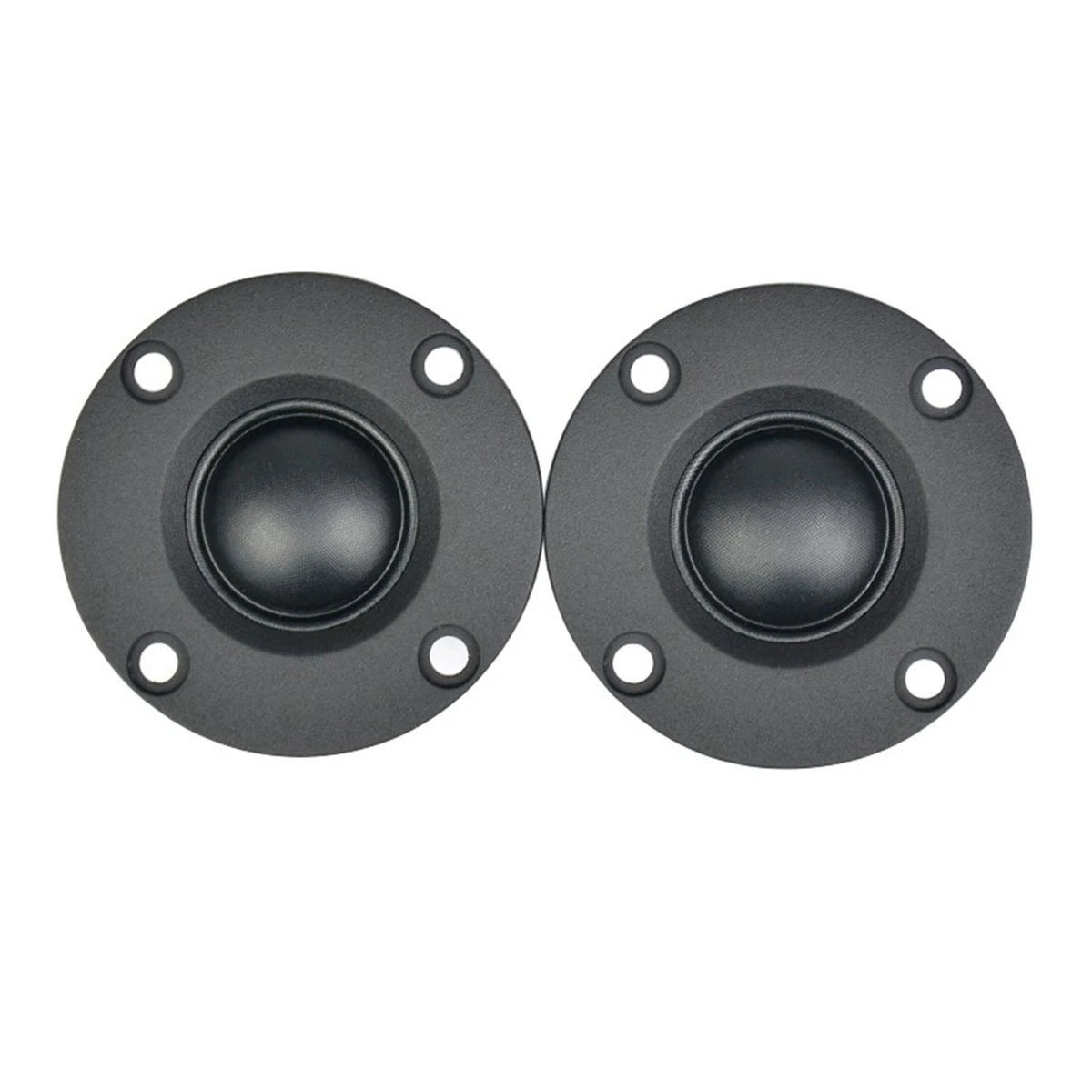 2Pcs 6Ω 30W Black Silk Film Soft Dome Tweeter Speaker Unit