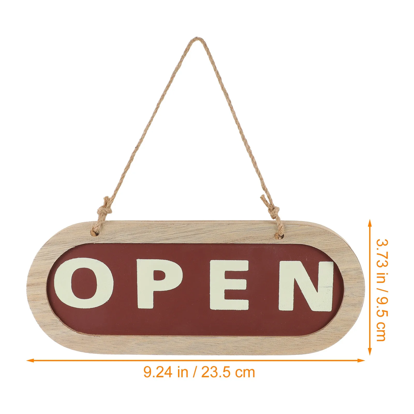Wooden Door Plate Ornament Hanging Welcome Sign for Shop Entrance Open Status Indicator Creative Simple Design Door Sign Pendant