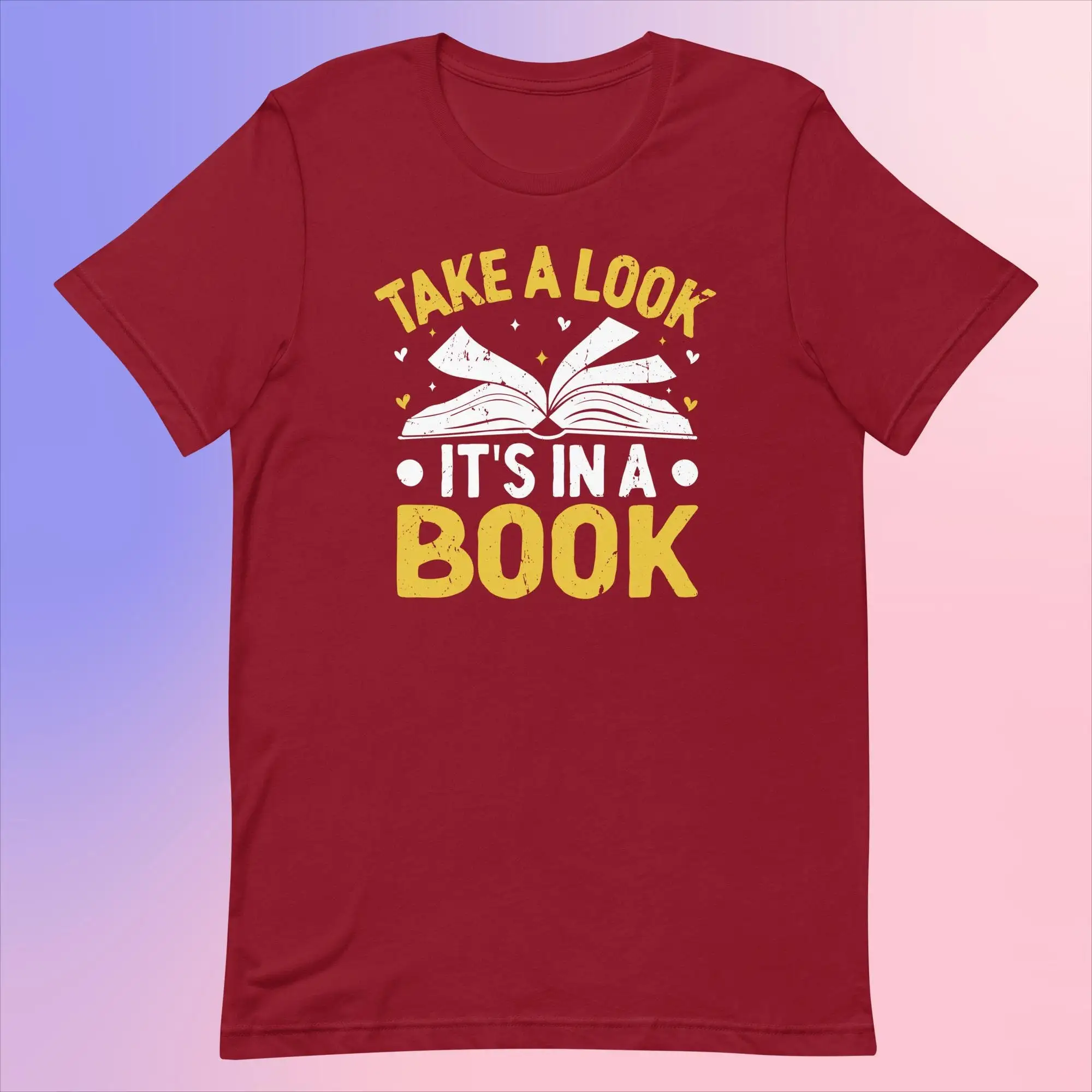 Book Lover's Delight Tee - Cozy Cotton T-Shirt for Bibliophiles and Readers