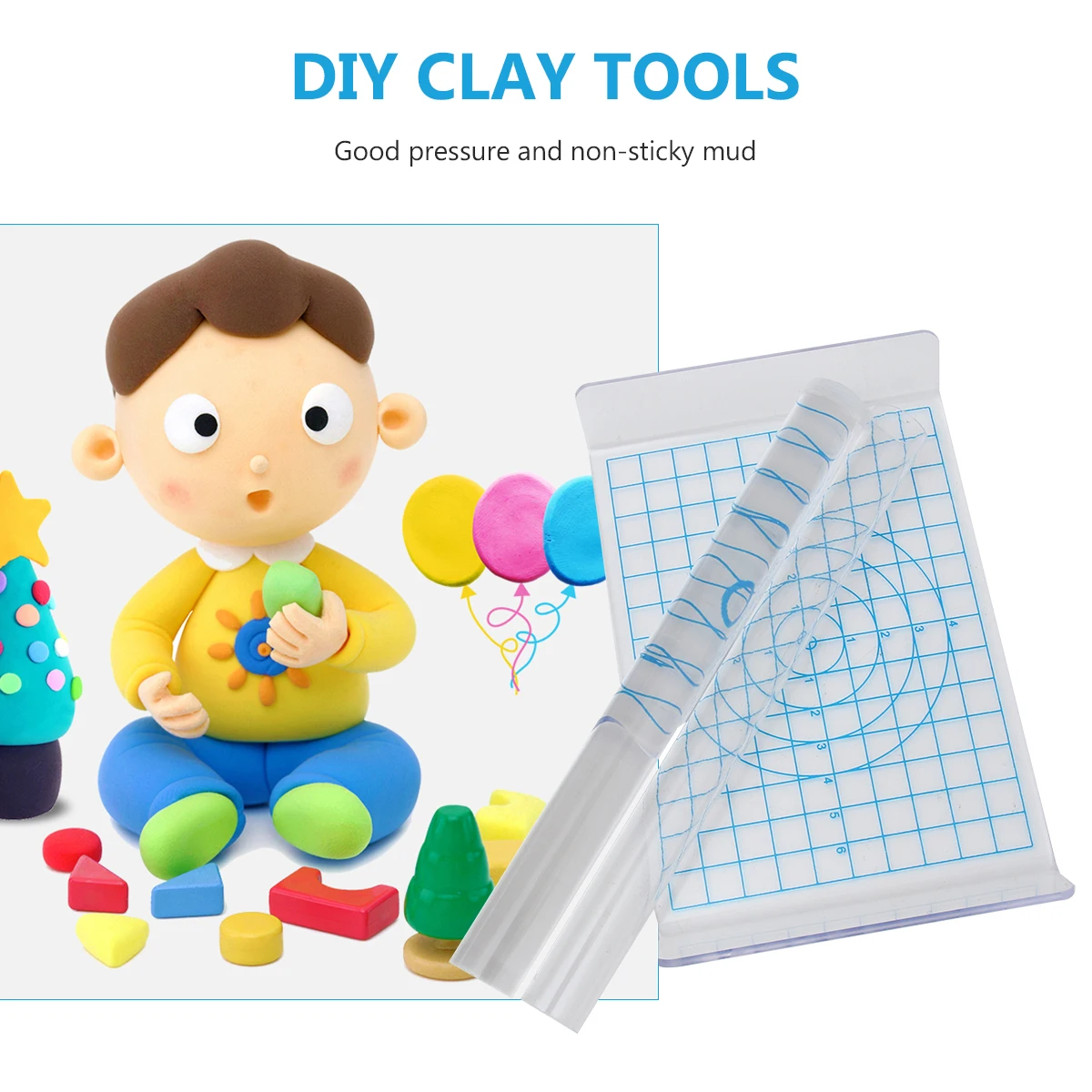 

Tool Set Tools Roller Polymer Clay Tools Acrylic Sheet Board Rolling Pin Modelling Supplies Clay Shaping Durability