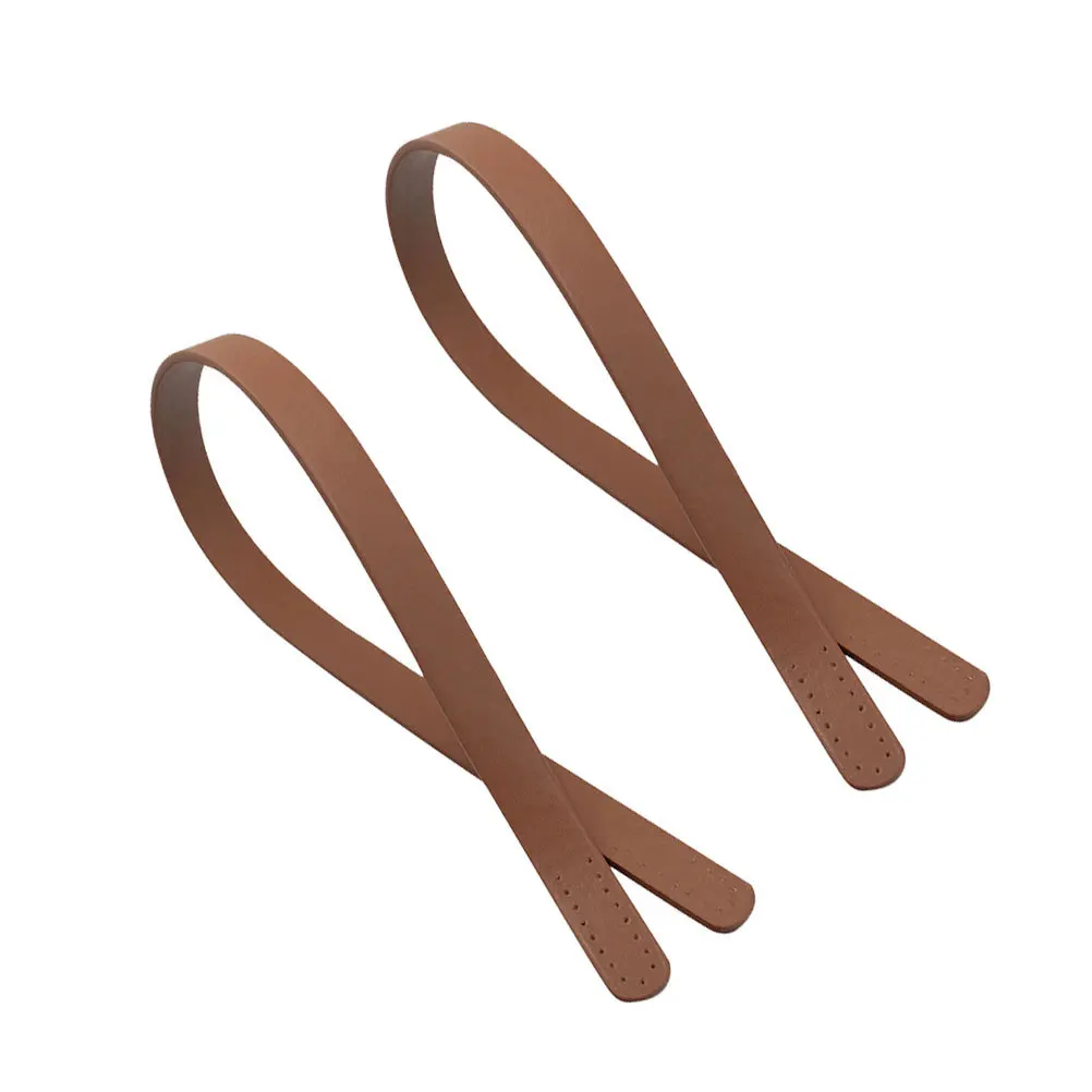 2個入り トートバッグストラップ ハンドバッグベルト レディース ホーボーバッグストラップ 耐久性のあるPU クラシックデザイン 多孔質エンド 縫製DIYバッグ