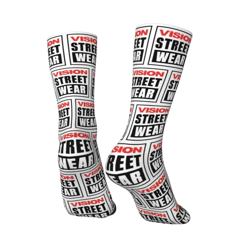 Vision Street Wear Men Women Crew Socks Unisex Fashion 3D Printed Dress Socks