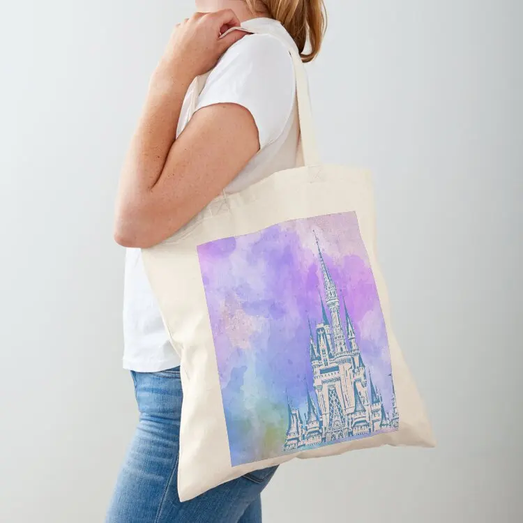 

Magic Castle Watercolor Tote Bag Cloth bag tote bag men's Shopper