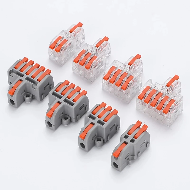 1 Input Multiple Output Wire Connector Electrical Splitter Push-in Terminal Block for Home LED Light Quick Wiring Connectors