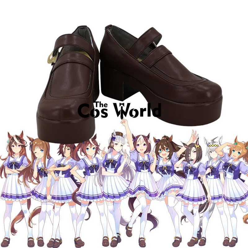 

2 стиля обуви для косплея по аниме Umamusume Tracen Academy Uniform Special Week Silence Suzuka Tokai Teio, настраиваемые под заказ