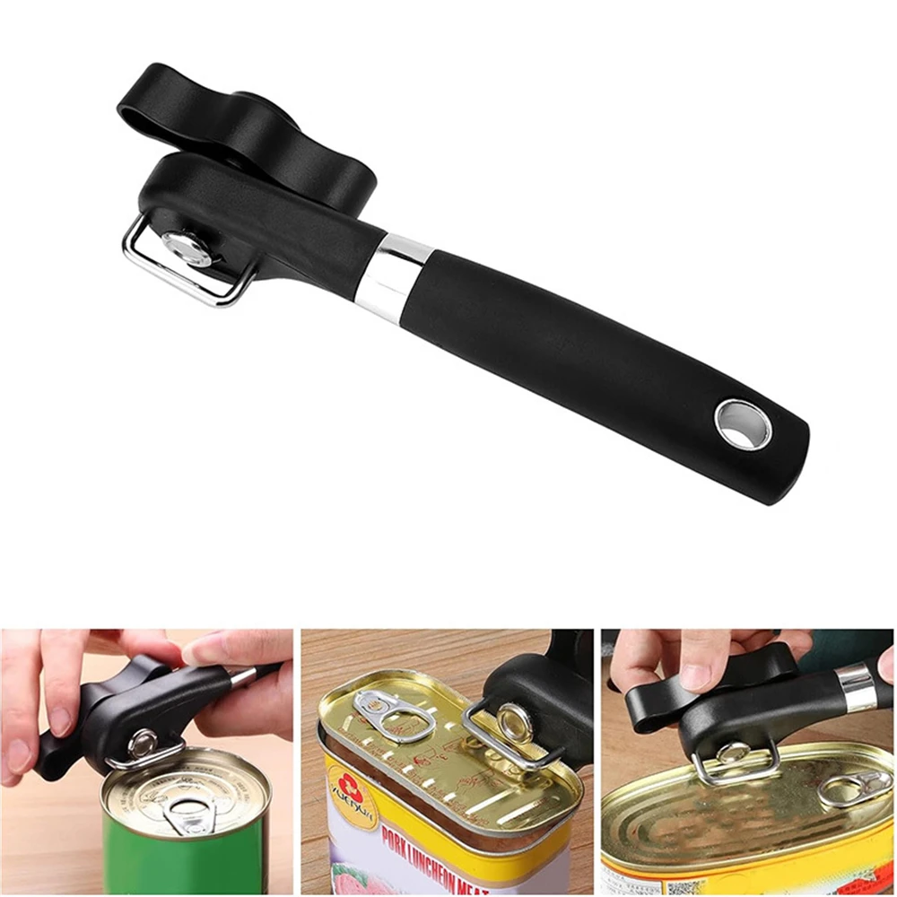 

1PC Safe Cut Can Opener Smooth Edge Can Opener handheld Plastic Professional Kitchen Tool for Cans' Lid Kitchen Gadgets