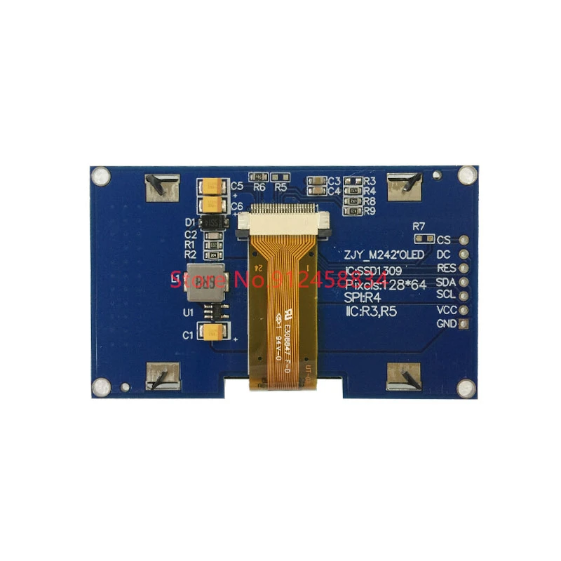 2.42 OLED SPI I2C UC1309 4pin or 7pin
