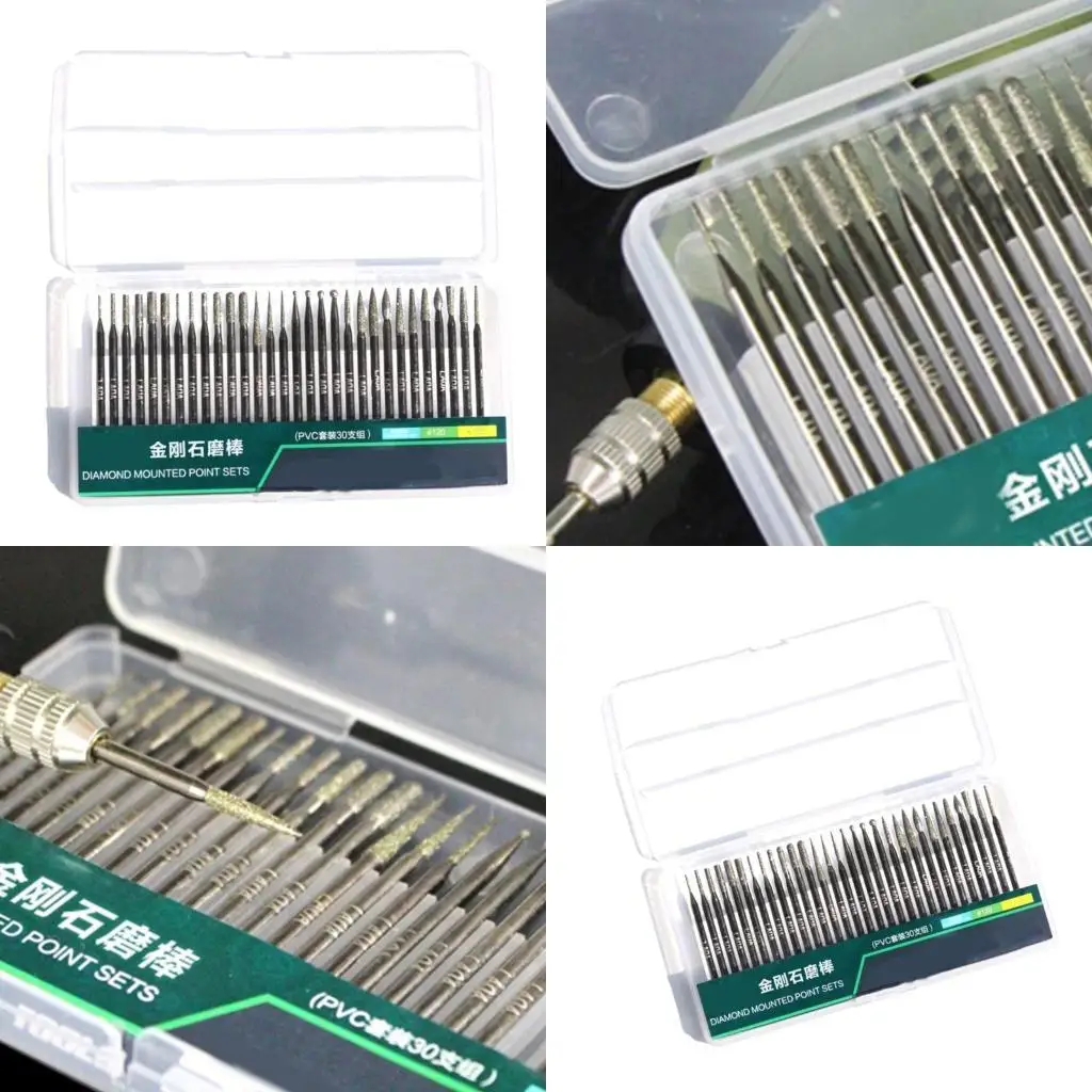 

G6KF Diamonds Burr Bits Drill набор для роторного инструмента Металлический деревообработчик.