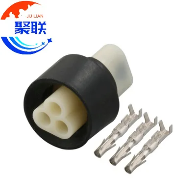 Auto 3pin plug 3P-WPK-YPC-F Electrical harness connector with terminals