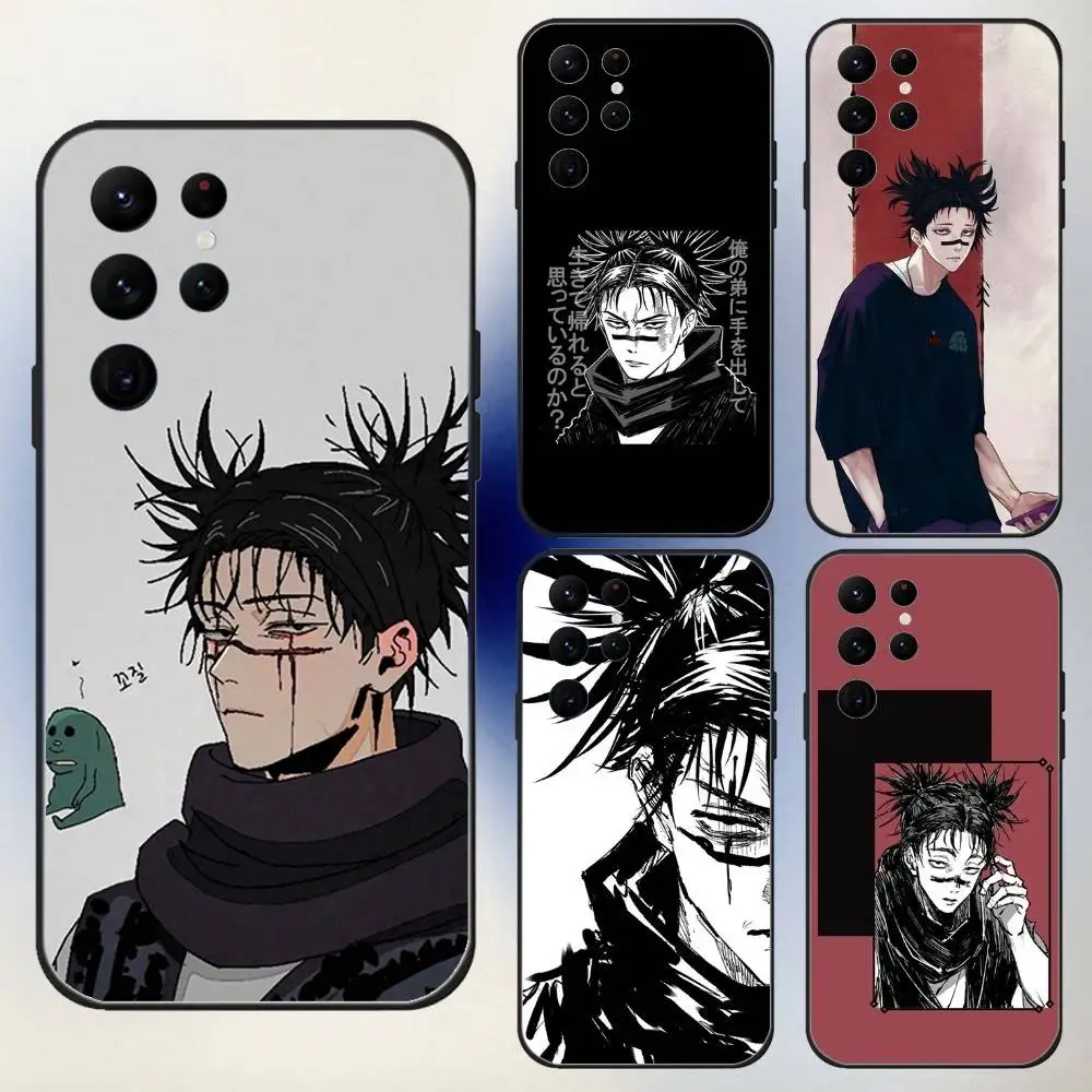 

Choso Jujutsu Kaisen Phone Case For Samsung S25,24,23,30,21,10,9,Ultra,Plus,Lite,FE,5G Black Soft Case