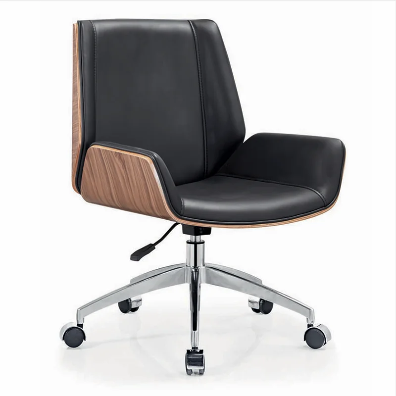 

Luxury Mid Back Wholesale Cheap Price PU Leather Swivel Office Chair Hotel Bar Chair Waiting Chair