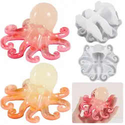 3D Octopus Silicone Mold DIY Handmade Crystal Epoxy Resin Plaster Molds Desktop Ornament Home Craft Decoration Making Supplies