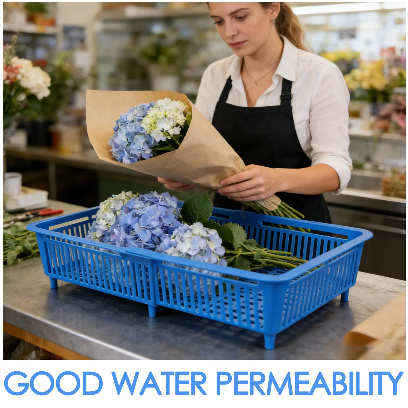 Seafood Water Draining Basket Plastic Expandable Clam Sand Removal Container for Kitchen Shellfish Soaking Cleaning