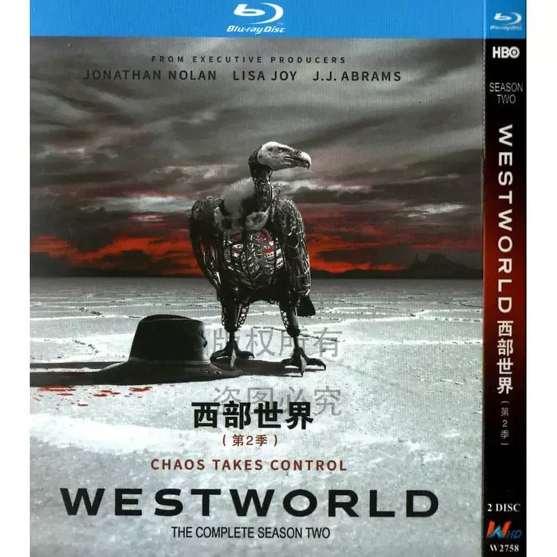 American Science Fiction TV Series Westworld Season 1-3 Blu-ray BD High Definition 6 Discs