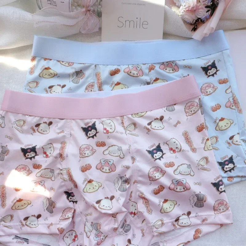 Sanrio new sweet and cute creative personalized cartoon soft breathable antibacterial underwear for male and female couples