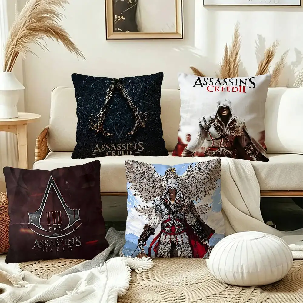 Game A-Assassins C-Creeds Pillow Cover Design cushion Cover decor Holiday Decorati