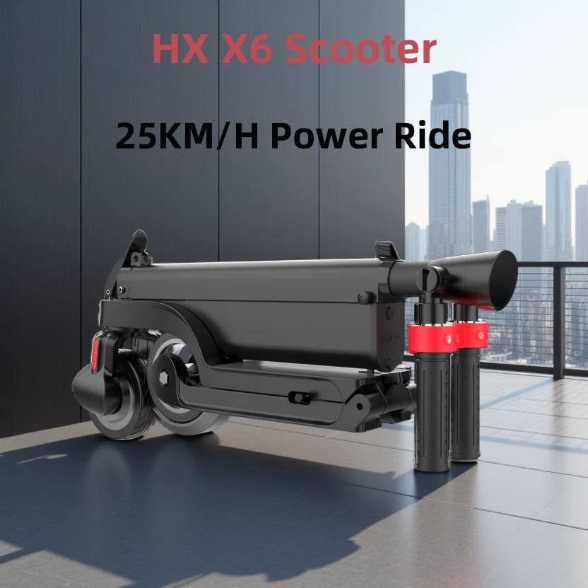HX X6 patinete eléctrico plegable para adultos, 350W, 25 KM/H, 7,5 Ah, 36V, 5,5 pulgadas