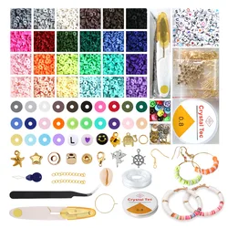 4800 pezzi di perline miste per bracciali che fanno Kit perline acriliche dell'alfabeto per gioielli che fanno accessori per collane fai da te