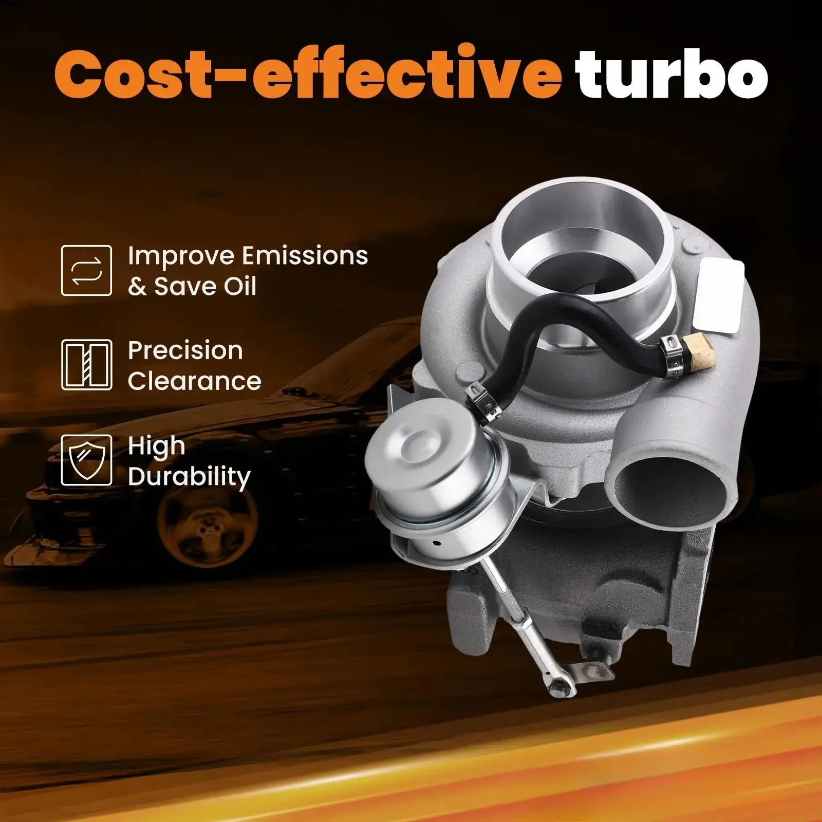 T25 T28 GT25 GT28 GT2871 GT2860 A/R .64 Universal Turbo Charger for 1.5-2.0L Billet Turbocharger Turbine Up to 400HP