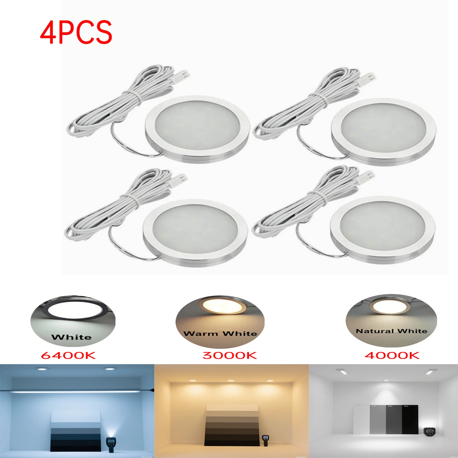 

1/4PCS Interior RV Light Camper Lighting 12v LED Indoor Light Car Interior Reading Light Car Ceiling Lighting 3000K 4000K 6000K