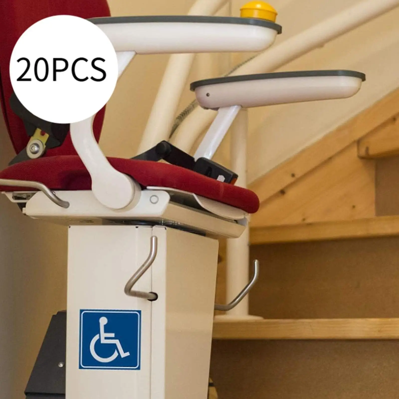 20 Pieces Disabled Wheelchair Signs for Mobility Scooter Indoor Outdoor Wall