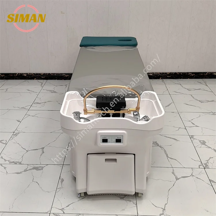 Siman Professional Распродажа Beaty Headspa Парикмахерская Шампунь Кровать Спа Парикмахерская Мебель Электрическая Регулируемая Кровать Шампунь Раковина