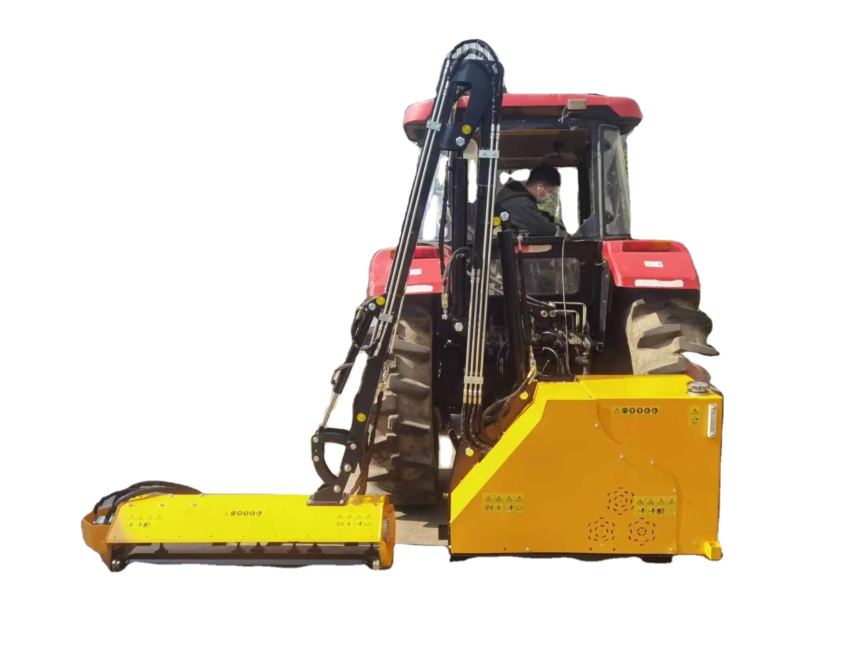 Cortasetos/desbrozadora de árbol montada en Tractor hidráulico, herramienta de jardín multifunción