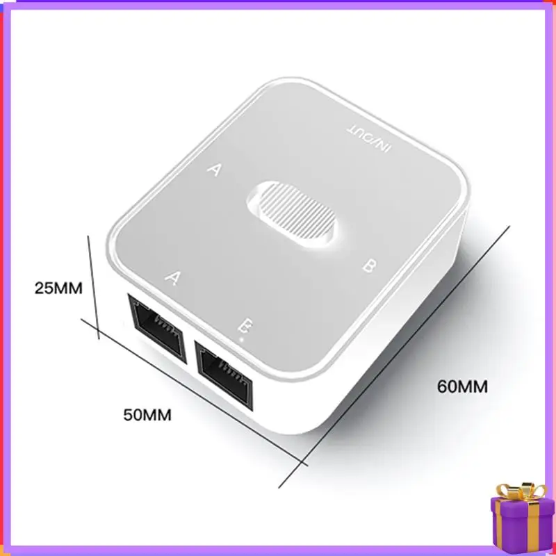 ขั้นสูง 1 PCS 2 พอร์ต RJ45 LAN CAT6 ตัวเลือกสวิตช์ 1000Mbps 2 In 1 Out /1 In 2 Out 2 In 1 Outrj45 เครือข่าย Splitter