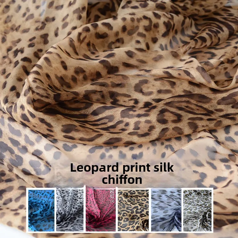 Mulberry Silk Chiffon Fabric for DIY Sewing Handmade Evening Dress Scarf Garment Accessories Clothing Fashion Material Cloth