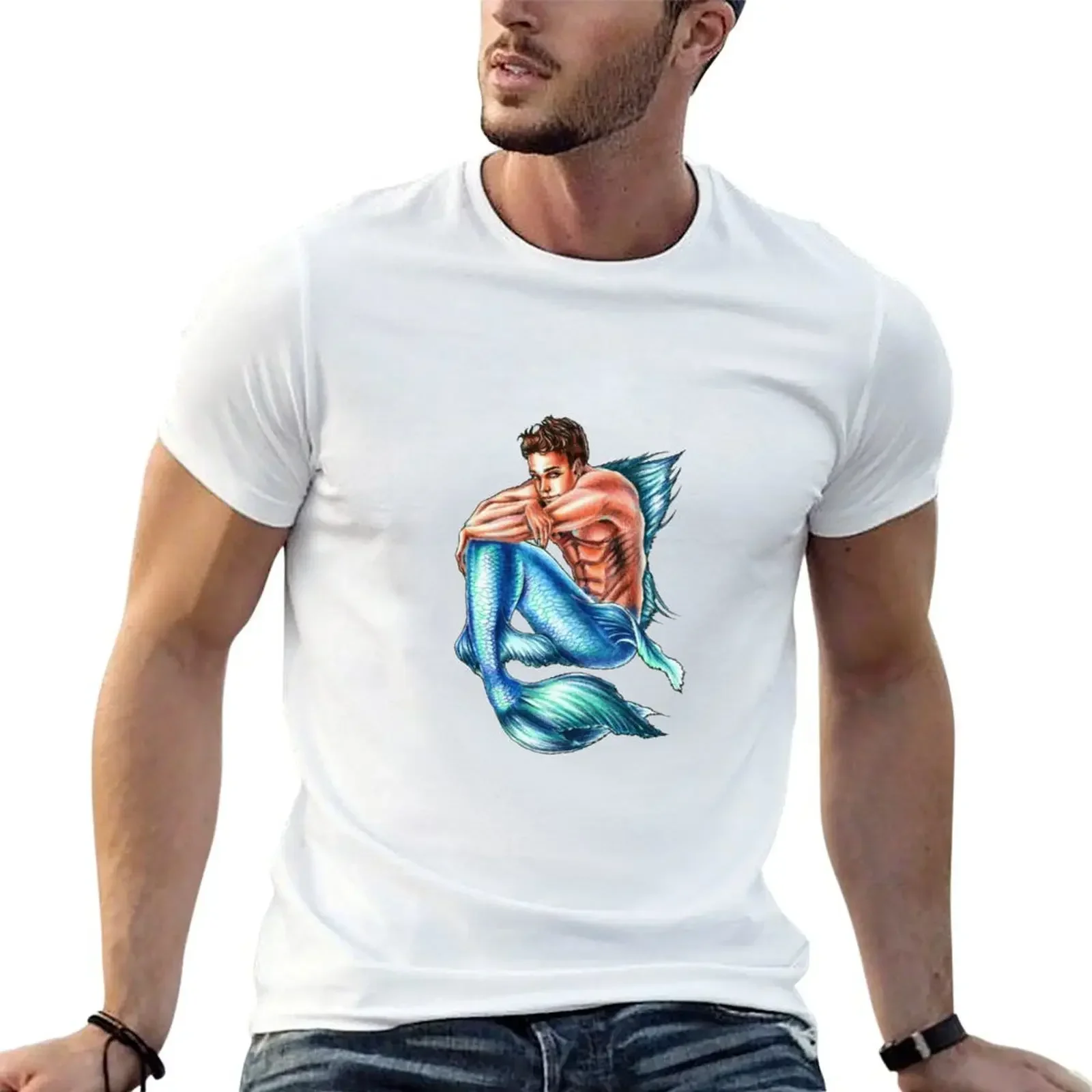 

Lone Merman T-Shirt anime stuff Aesthetic clothing anime t shirts sublime men tshirt