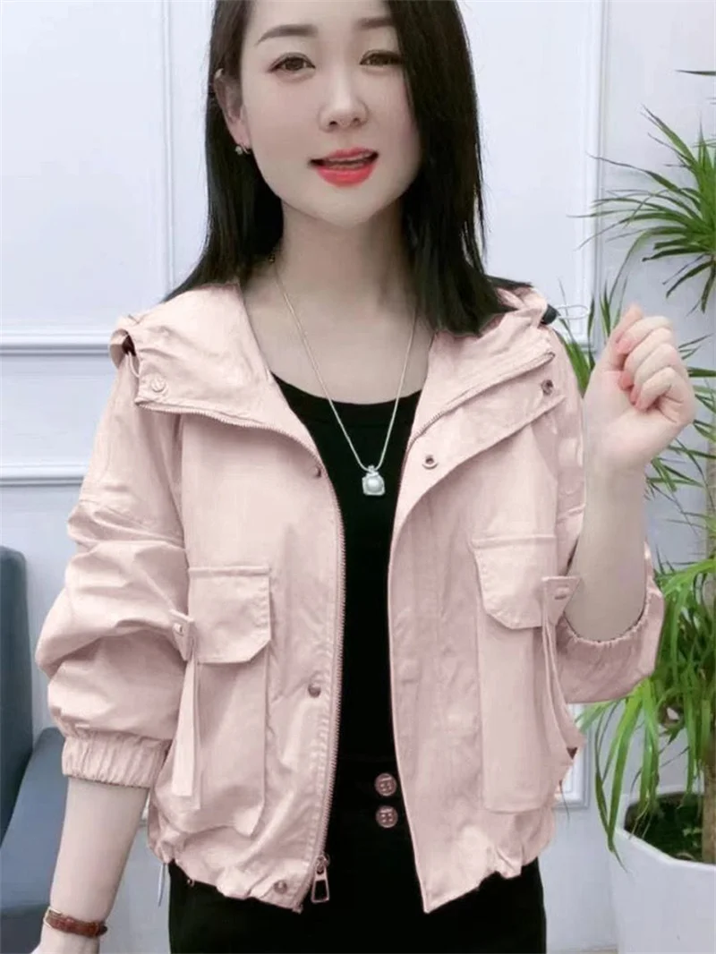 

Fashion Woman Temperament Jacket 2025 New Style And Small Casual New Loose Short Style Slimming Zipper Fashion And Classic T