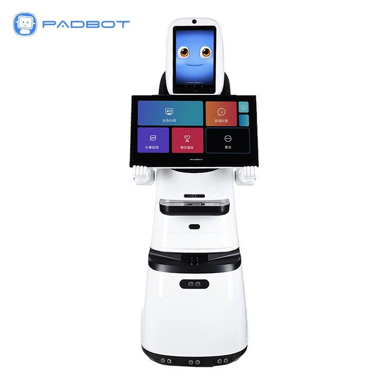 Dual Screen Showroom Guide Best AI Humanoid Roboter Commercial Welcome Robot For Reception