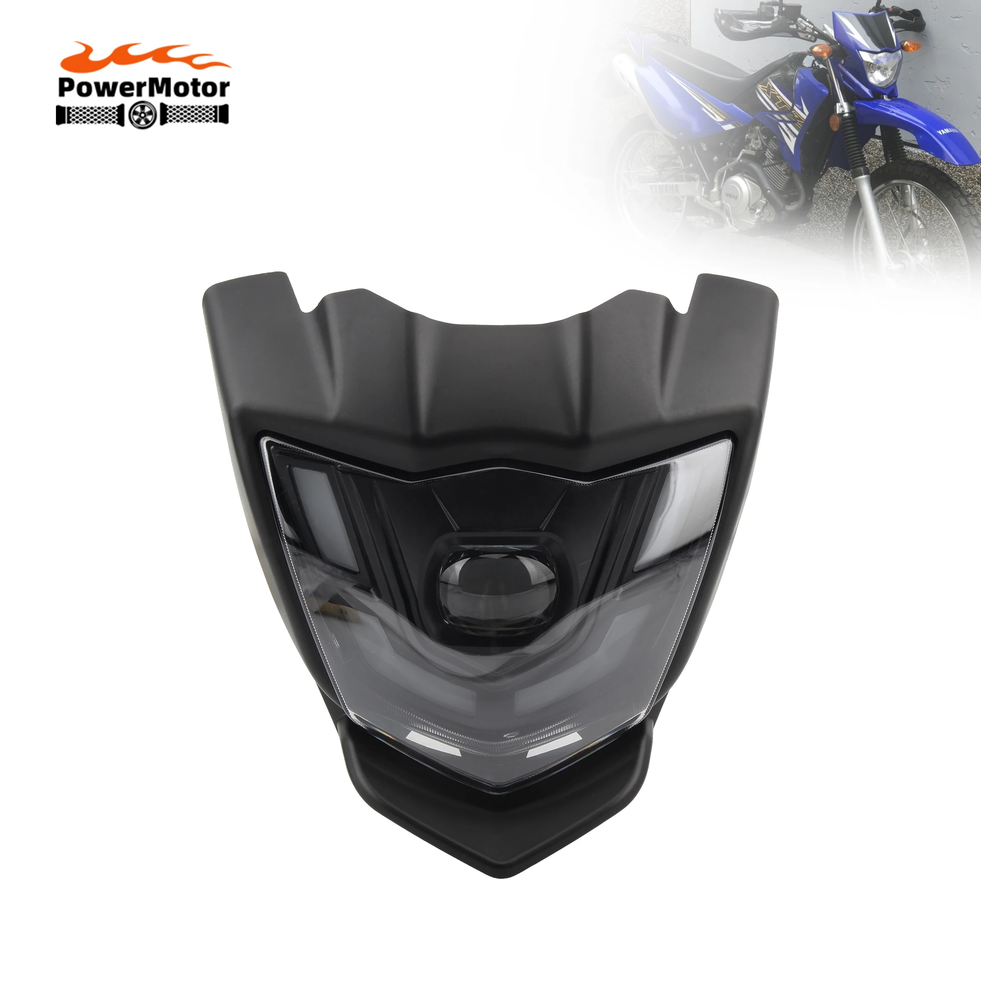 Faro de motocicleta placa LED carenado para YAMAHA XTZ 150 faro modificado Pit Dirt Bike accesorios de modificación de Motocross