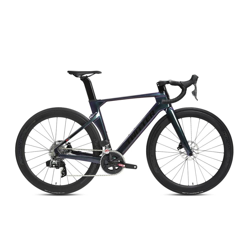 2023TWITTER R10 Wireless Variable RIV eTap AXS-12S Hydraulic Disc Brake Full Internal Routing T800 Carbon Fiber Road Bike700*25C